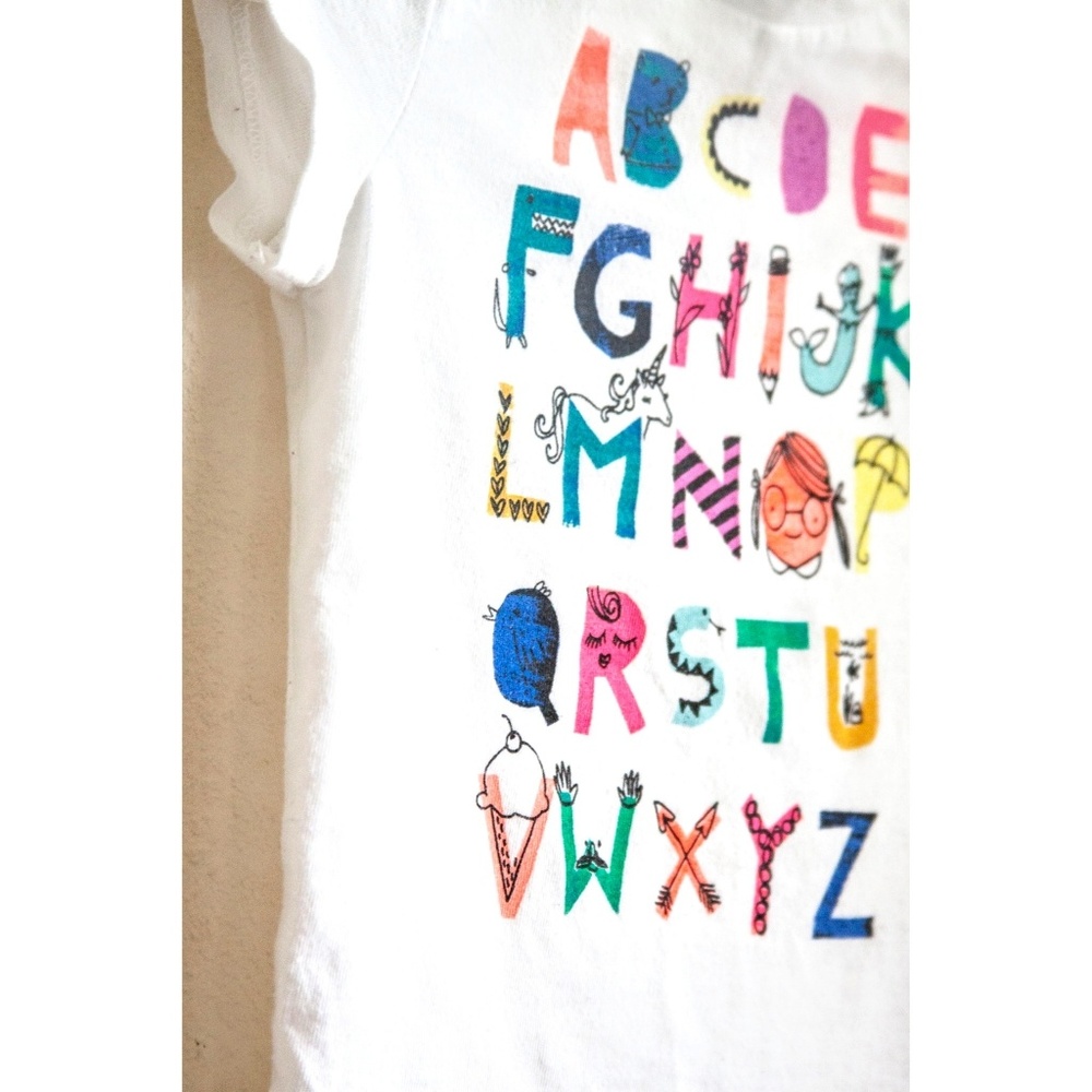 Cat & Jack Alphabet Graphic Tee - Picture 4 of 5